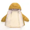 Abrigo de abajo Otoño Invierno Niños Chaqueta Niños Niñas Moda Grueso Cálido Bebé Con Capucha Outwear Niños Algodón 2-7 Año 221012