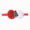 16001 Europa Mode Säugling Baby Weihnachten Stirnbänder Kinder Blume Santa Claus Baum Hut Handschuhe Haarband Kinder Kopfbedeckungen Haar-accessoire