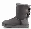 Warme laarzen Snowboot Enkellaarzen Australian Classic Womens Mini Half Winter Full Fur Fluffy Furry Satin Usa Gs 585401 Booties Slippers Hot Ug Selling Wgg