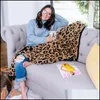 Одеяла Одеяла Леопардовый принт Одеяло для дивана Cheetah Veet Кондиционер Подходит для кондиционера250H Drop Доставка 2022 Home Otanc