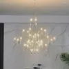 Lampadari Lampadario di cristallo moderno Illuminazione a led per soggiorno Grande camera da letto a soffitto Scala Lampada a sospensione oro / argento