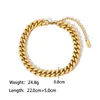 18K Gold Titanium Steel Anklets Tarnish Hypoallergenic 3MM 6MM 8MM Cuban Link Chain Gold For Women Summer Beach Foot Bracelet Jewe6860679