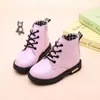 Boots 2022 New Winter Children Shoes Pu Pu Leather Proof Short Kids Snow Birls Boys Rubber Fashion Sneakers Y2210