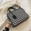 Bolsos de noche para mujer, bolso de mano Vintage de diseñador para mujer, bolso de hombro de lana de gran capacidad, bolso de moda, maletín de negocios, marca para mujer