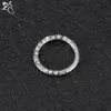 Biżuteria do przekłuwania ciała Zs 1 szt. 3 kolory Pierścień ze stali nierdzewnej 16G CZ kryształowa przegroda kolczyki kliknij 8/10 mm unisex helis helisa j ...