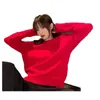 2022SS FASHIONS malhas femininas blusas Tees Crew pescoço t camisetas de impressão letra de malha de altura elástica manga de fitness fit women suéter blusas fêmeas de suéter feminino
