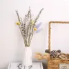 Decorative Flowers Natural Dried Preserved Vase Eucalyptus Palm Leaf Reed Lavender -tail Grass Bouquet DIY Wedding