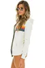 Frauen Hoodies Mantel LGBTQ Neue frauen Casual Regenbogen Kapuzen Sweatshirts LGBT Mode Zip-up Gestreiften Hoodies