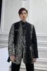 Herenpakken mannen wollen riem casual pak jas blazers mannelijke Koreaanse streetwear los vintage mode blazer jasje vest
