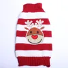 Dog Apparel Large Pet Striped Xmas Sweater Jumper Reindeer Stanta Claus Hoodie Jersey Puppy Coat Jacket Warm Clothes