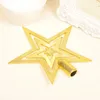 Juldekorationer 2 datorer Tree Pendant Star Creative Top Personality Decoration Holiday Supplies