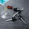 Rostfritt st￥l r￶tt vinpropp cocktail shaker bar verktyg baksida sprit anda h￤llare pip med gummiproppar RRE14936