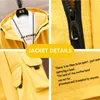 Men's Jackets Men Cargo Jacket Hoodie Black Yellow Safari Male Zipper Loose Plus Size 8XL Coats 7XL 6XL Windbreaker Winter 5XL Fleece