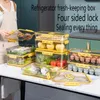 Bouteilles de stockage Boîte de réfrigérateur PET Épaissie Chronométrage Gel Conteneurs de cuisine