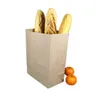 Present Wrap 50/100pcs Kraft Paper Bag Gift Väskor Packaging Biscuit Candy Food Cookie Bread Seen Snacks Baking Takeaway 221012