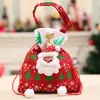 Merry Christmas Santa Sack Gift Presents Bag Christmas Snowman Candy Bags Wine Stocking Bottle Xmas Decoration SN6835