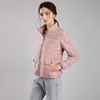 Jaqueta feminina LL feminina curta e fina branca de pato para baixo Outfit de cor sólida Puffer Coat esportes inverno 7 cores S-3XL