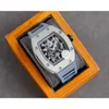 Luxusuhren für Herren, mechanische Uhr RM17-01, vollautomatisches Uhrwerk, Saphirspiegel, Gummiarmband, Schweizer Markendesigner S
