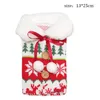 Kerstdecoraties Breien Elk Snowflake Wine Bottle Cover Santa Claus Bag Restaurant Kerstmis Oranments Home Merry Decor