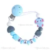 Pacifier Holders Baby Clips Chain Plastic Soothing Silicone Beads Elephant Teeth Gum Molar Anti-Drop E2736
