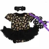 Kl￤der s￤tter baby flickor romper sommar sp￤dbarn halloween kostym f￶dd tutu kl￤nning bebes jumpsuit bomull fluffy barn kl￤der kl￤der