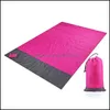 Autres Fournitures De Fête De Fête 200210Cm Portable Étanche Tapis De Plage Poche Couverture Cam Tente Sol Matelas En Plein Air Pique-Nique Drop De Dha3B