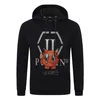 Bear Brand Heren Hoodies Sweatshirts Warm Dikke Sweatshirt Hip-Hop Losse karakteristieke persoonlijkheid PP Skull Pullover Rijn Luxe heren Hoodie 211667826336