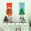 Dekoracje świąteczne Wesoły Santa Elk Snowman Print wiszący nogi Banner Flag Flag Xmas Decor Wiszę na oknie itp.