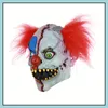 Masches da festa a casa divertente Clown Face Dance Cosplay Mask Maskcostumi di Party Maskcostumes Props Halloween Terror Men Masches Scarico RRA4564 DROP DEL OTUHT