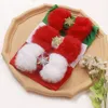 16005 Infant Baby Weihnachten Stirnbänder Kinder Schneeflocke Plüsch Bowknot Elastisches Haarband Kinder Kopfbedeckung Haar-accessoire