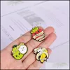 Pins Brooches Metal Enamel Lapel Brooches Pins Cartoon Cute Fruit Stberry Taco Shape Alloy Brooch Backpack Accessory Pin Badge 1 8Q Dhtql
