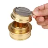 Portable Mini Alcohol Stove Burner Outdoor Ultralight Brass Camping Cooking Stoves Backpacking Tourist Burner