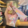 Keychains Net red cartoon Lingna Belle key chain cute PVC doll pendant small bag auto parts