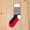 Men's Socks Colour Stripes Men Crew Socks of Happy Sock Casual Harajuku Dress Business Designer Brand Skate Long Fashion Funky Gift Street T221011