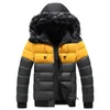 Men's Down Parka Hombre Men's Winter Jacket Cotton Padded Puffer Men Fashion Tops Zipper Up Plus Size M-5XL