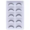 FALSE EYGRASS 5 PAIRS REAL FAKE MINK 3D Natural Lashes Soft Eyelash Extension Makeup Kit Cilios