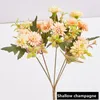 Dekorativa blommor 2022 1 massa europeiska konstgjorda lila Silk Fake Wedding Party Home Decoration Bouquet Wreath High-klass