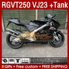 Full Fairings & Tank For SUZUKI RGV250 VJ23 SAPC RGV-250CC RGVT-250 1997 1998 Bodyworks 161No.110 RGV-250 RGVT250 97 98 RGVT RGV 250CC 250 CC 97-98 Fairing Kit glossy black