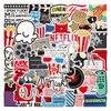 50pcs-Pack Movie Night Stickers Wholesale Vinyl Sticker Waterproof Laptops Car Scrapbooking Water Bottle Guitar Box Skateboard JDM Bagage Decal