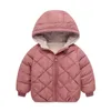 Abrigo de abajo Otoño Invierno Niños Chaqueta Niños Niñas Moda Grueso Cálido Bebé Con Capucha Outwear Niños Algodón 2-7 Año 221012