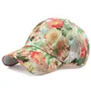 Ball Caps Women Printed Flowers Baseball Hat Colorful Snapback Spring Summer Fashion Outdoor Running Cycling Beach Sunhat