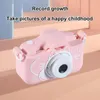 Appareils photo numériques 20MP HD caméra 2.0 pouces IPS écran mignon dessin animé enfants avec lanière pographie jouets éducatifs