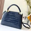 Handtassen schouder diagonale luxe ontwerper high-end Europese en Amerikaanse retro fashion lederen lady tas casual veelzijdige mooie bb portemonnee graan tote vrouwen