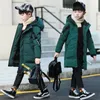 Piumino -30 gradi Giacca invernale per bambini Vestiti per ragazzo Caldo cotone Lungo con cappuccio Impermeabile Addensare Parka Capispalla per bambini 221012