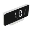 Watch Boxes Mirror Clock Digital Alarm USB Charging For Bedroom Office