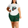 Женские спортивные костюмы Loungewear Женщины лето два куска одежды классическая футболка с коротким рукавом.