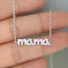 Mother Day Gift CZ Mama ketting 100 925 Sterling Silver 3 kleuren Delicate Pave CZ Mama Charm Silver Jewelry voor MOM272V7951623