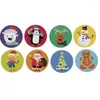 Gift Wrap 50-500pcs Christmas Stickers Cartoons Card Party Package Cute Santa Label Sealing Decor Supplies For Reward Kid
