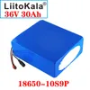 Liitokala 36V litiumbatteri 20AH 30AH 25AH 15AH 18650 Elektrisk motorcykelcykelskoter med BMS