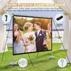 Other Electronics wyn 100 inches Projector Screen and Stand for Indoors Use and Outdoors Movies7225477